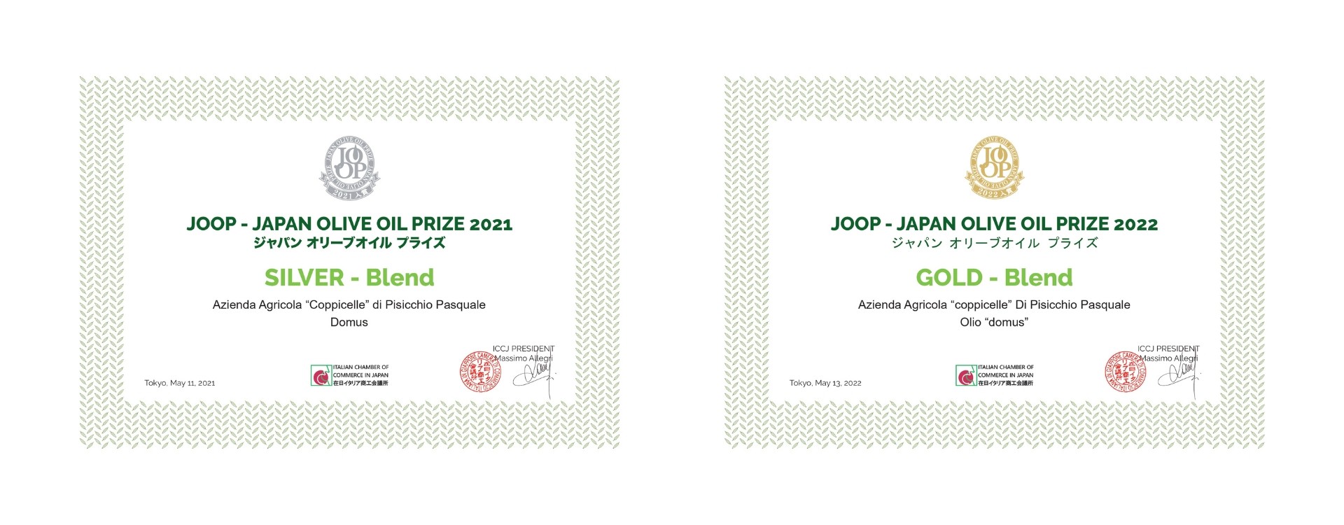 Joop - Japan Olice Oil Prize 2021